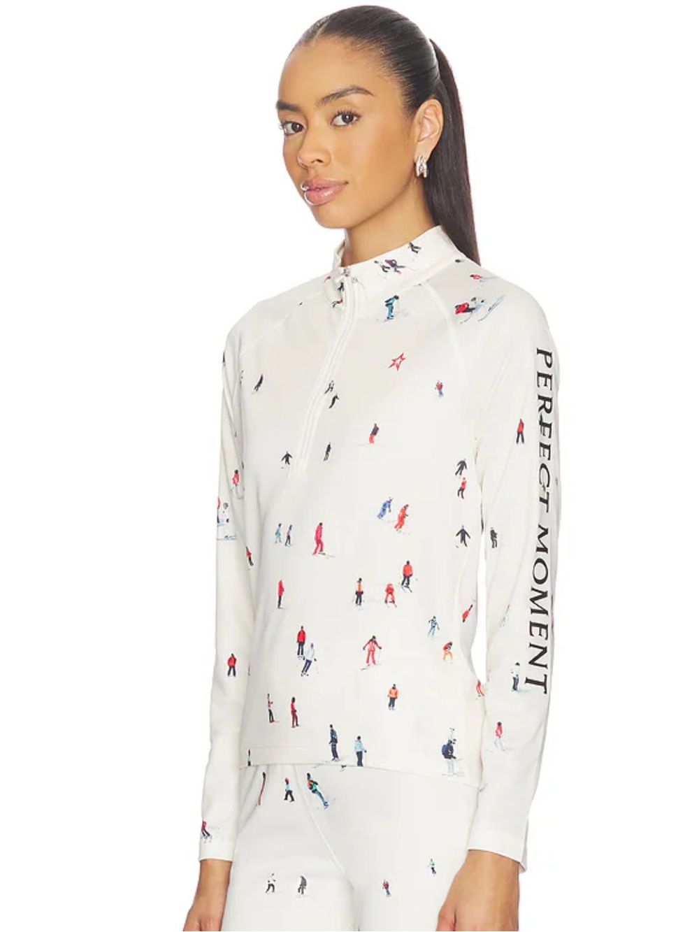 NWT Perfect Moment X Dede Johnston 1/4 Slip Base Layer Top Size L